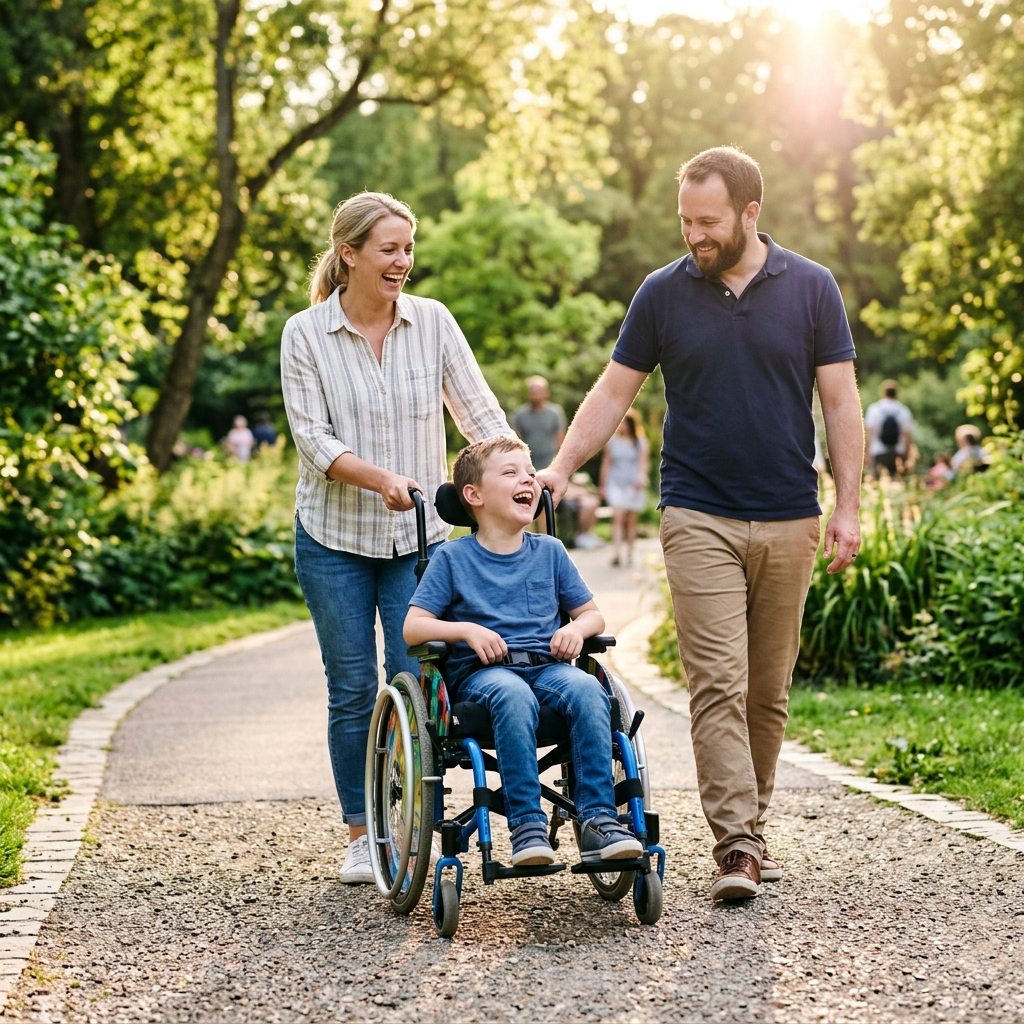Special Needs Child with Family